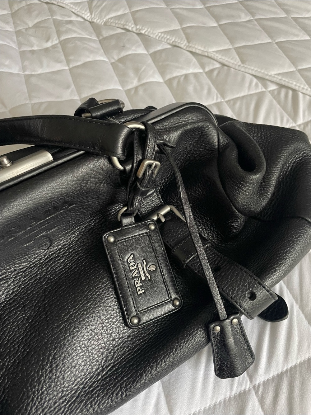 Prada Vintage Clasp Shoulder Bag - Picture 11 of 13